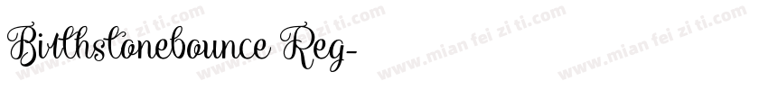 Birthstonebounce Reg字体转换